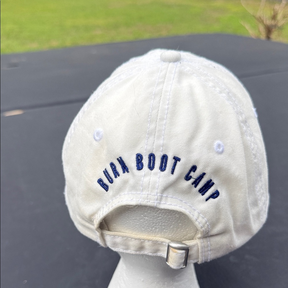 "Burn Hair Don't Care" White Baseball Cap - Picture 2 of 4
